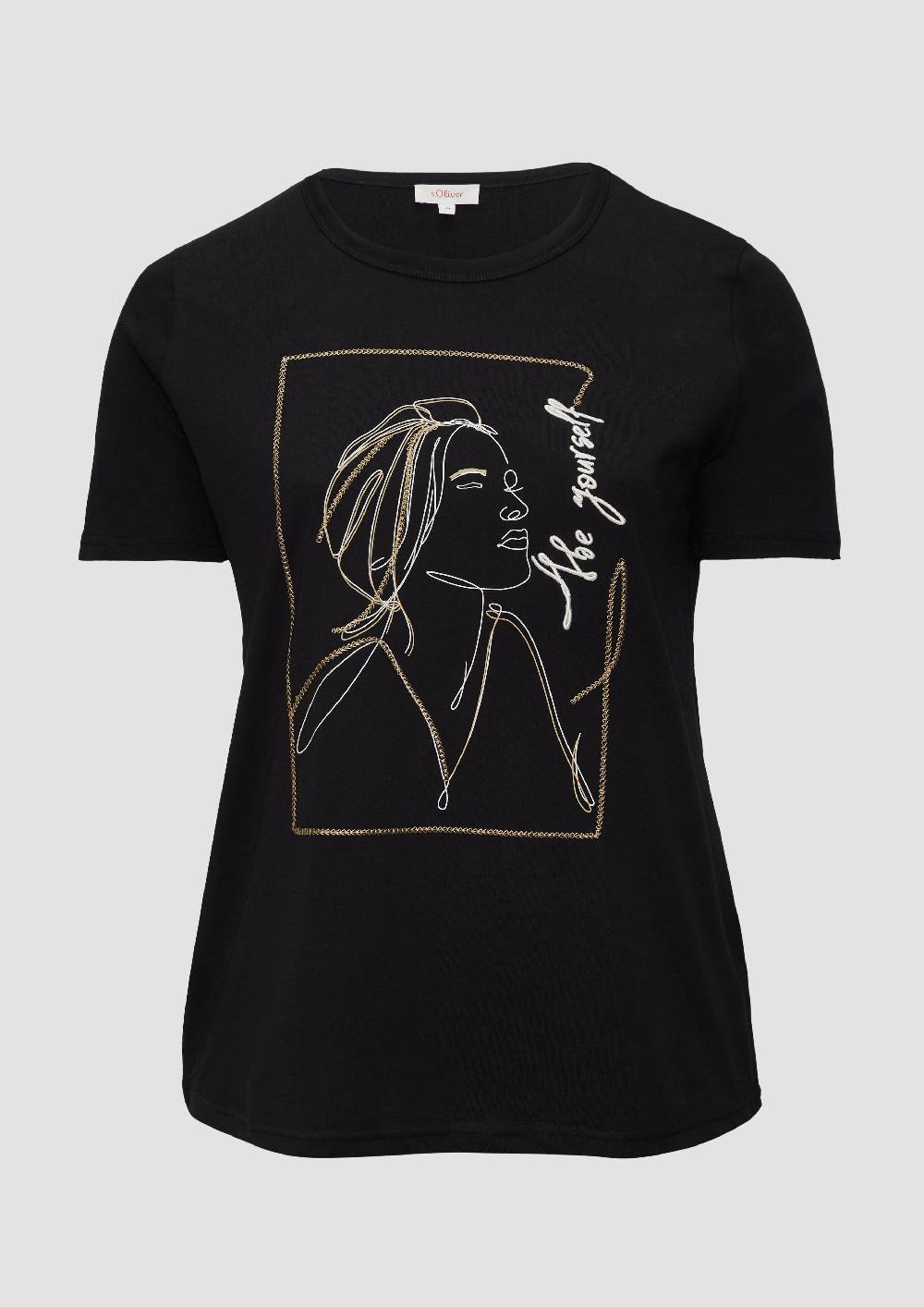 s.Oliver T-Shirt mit Stickerei-Artwork Neuheiten