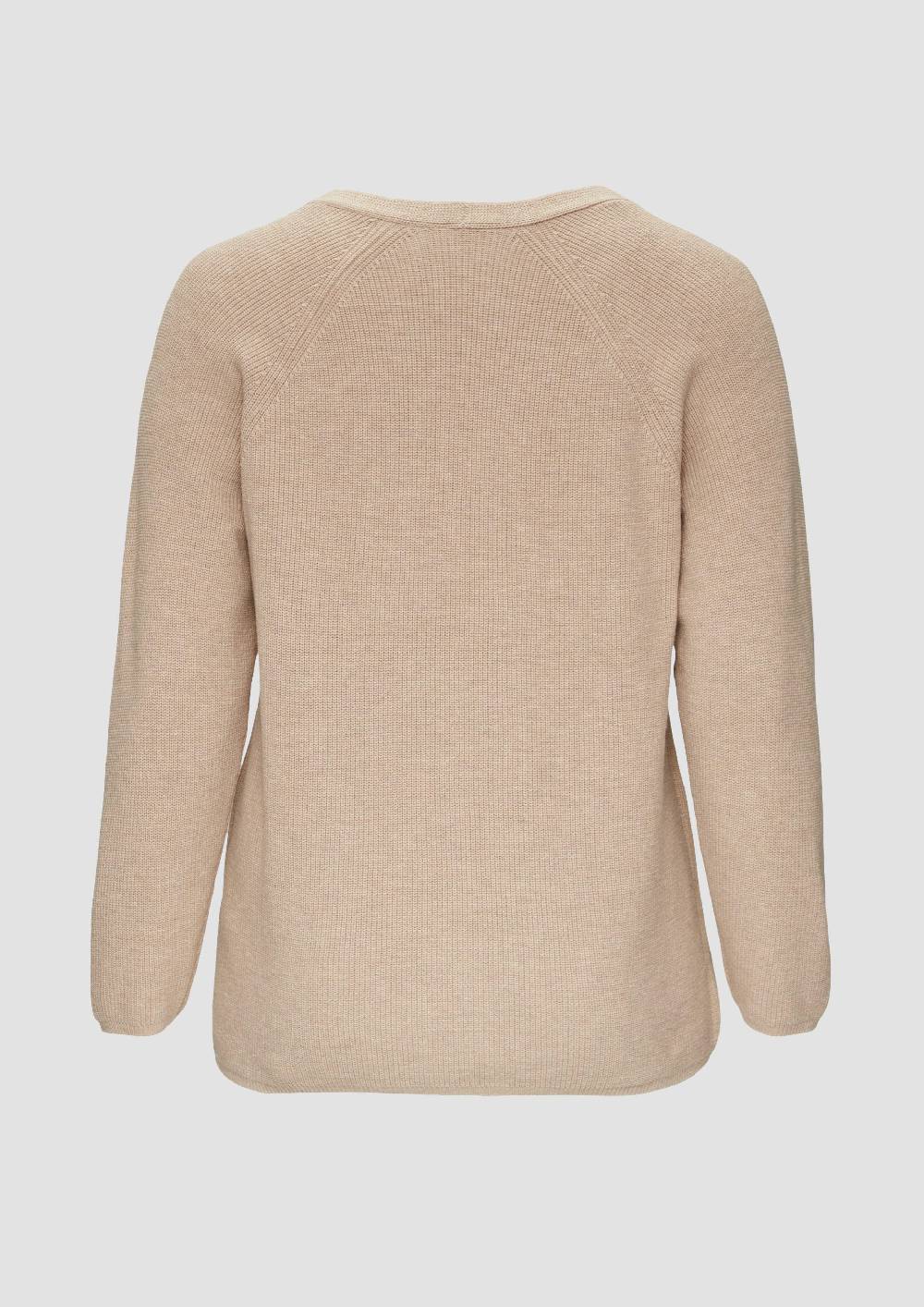 s.Oliver Strickpullover mit V-Ausschnitt im Loose Fit Räumungsverkauf