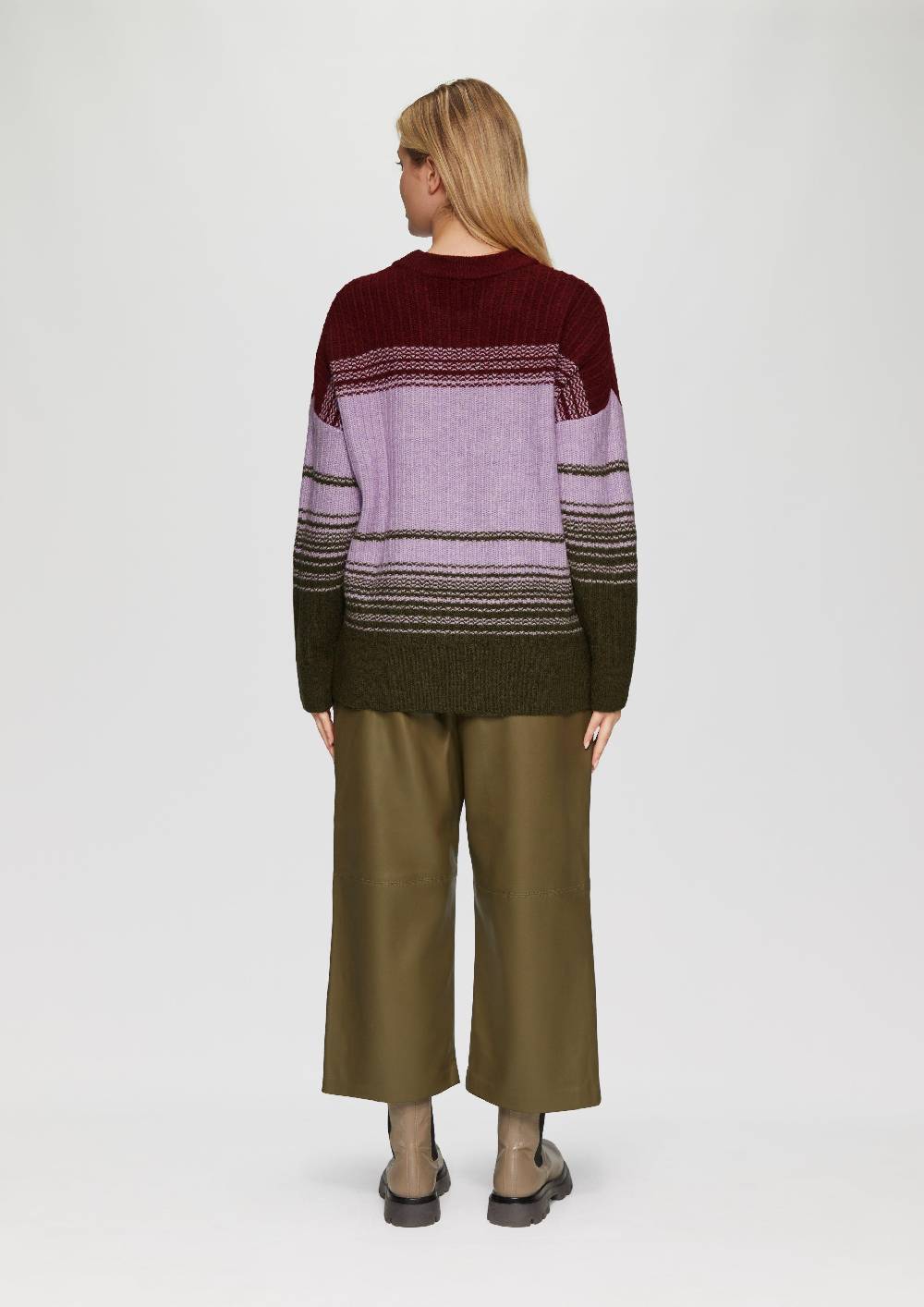 s.Oliver Gestreifter Strickpullover im Relaxed Fit Kauf eins, bekomm eins gratis