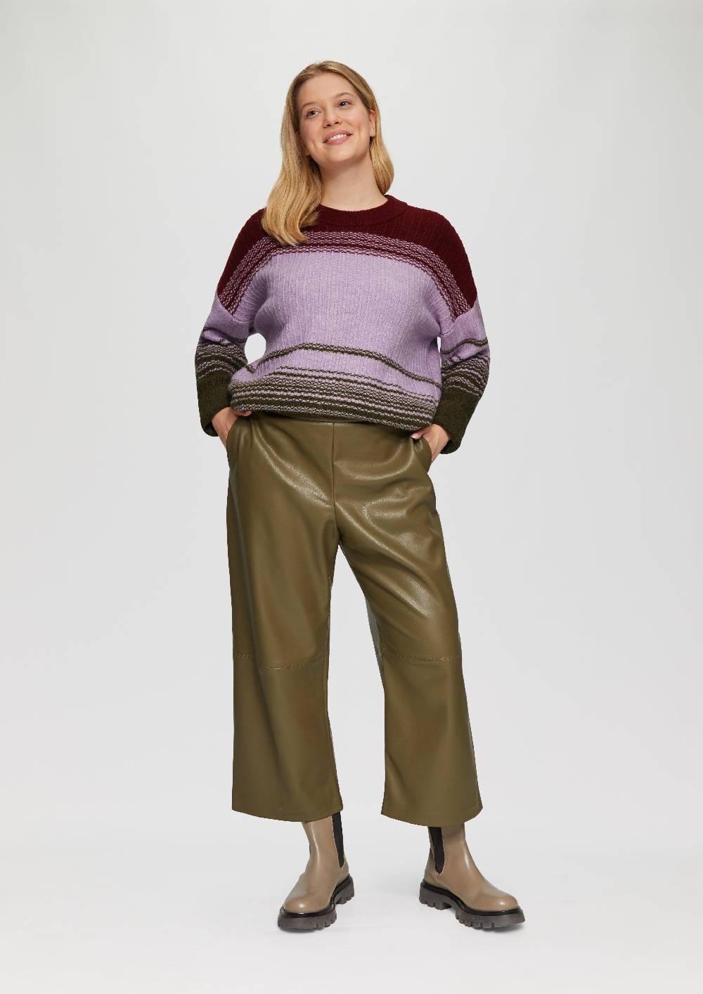 s.Oliver Gestreifter Strickpullover im Relaxed Fit Kauf eins, bekomm eins gratis