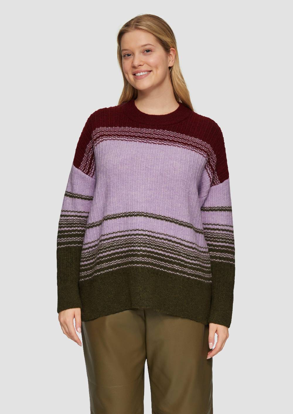 s.Oliver Gestreifter Strickpullover im Relaxed Fit Kauf eins, bekomm eins gratis