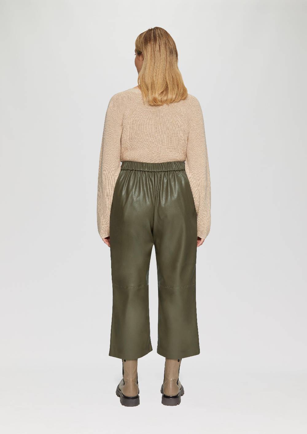 s.Oliver Culotte aus Lederimitat mit Nahtdetails Kostenlose Rückgabe