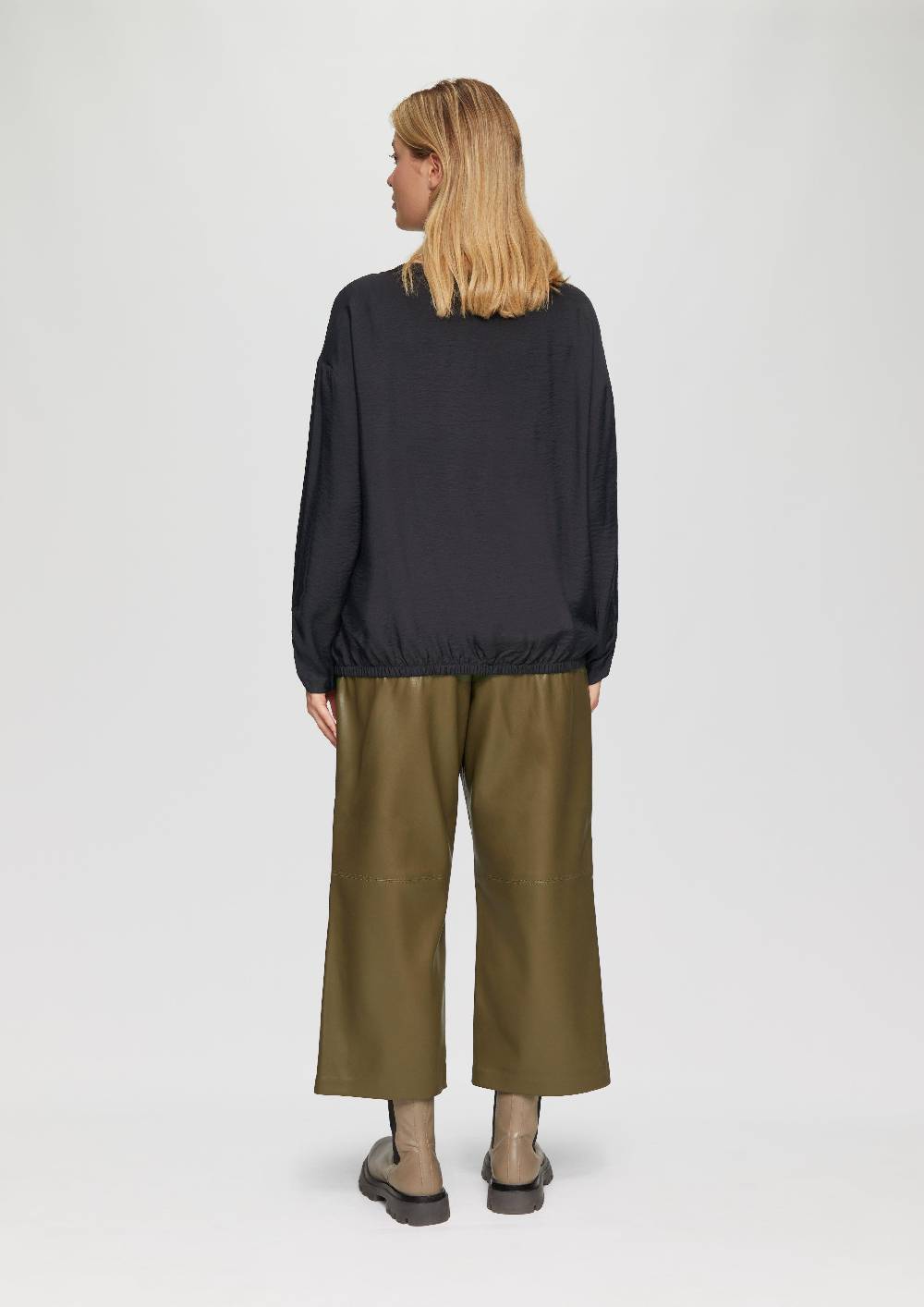 s.Oliver Viskose-Bluse mit elastischem Saum Letzte 3 Tage