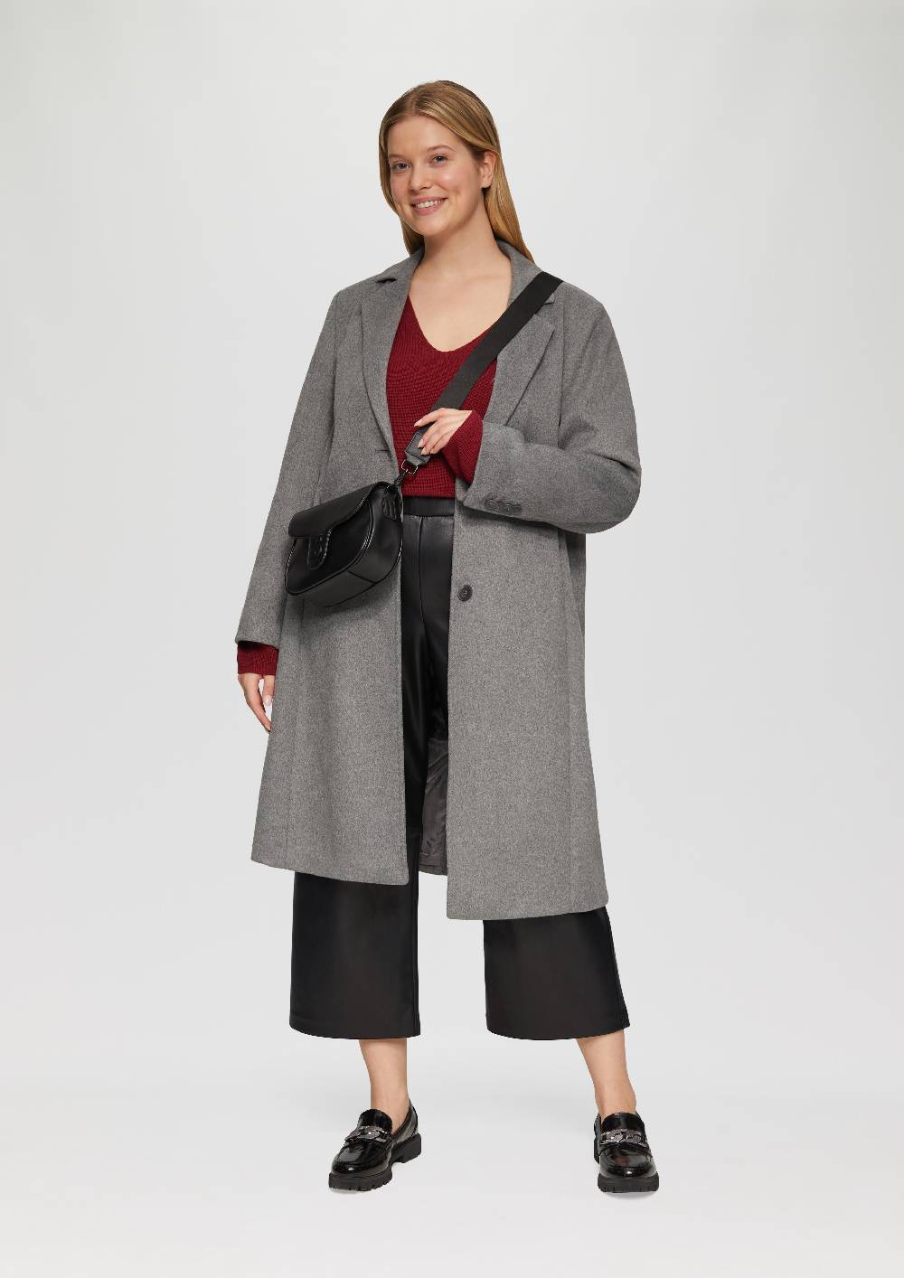 s.Oliver Culotte aus Lederimitat mit Nahtdetails Bis zu 50% Rabatt