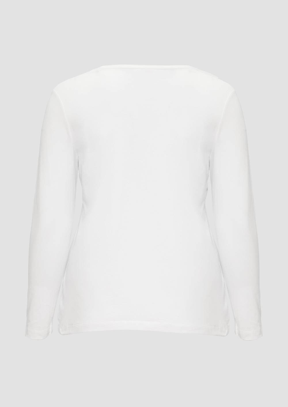 s.Oliver Longsleeve aus Baumwollstretch Bis zu 60% Rabatt