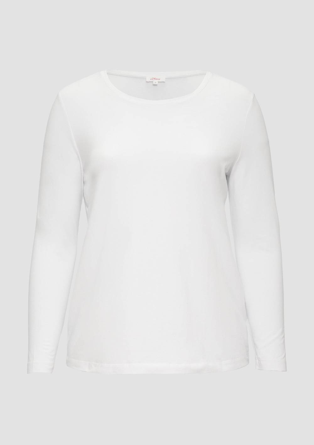 s.Oliver Longsleeve aus Baumwollstretch Bis zu 60% Rabatt