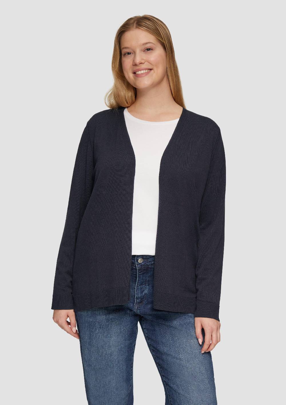 s.Oliver Cardigan aus Viskose-Baumwollmix Sonderangebot der Fabrik
