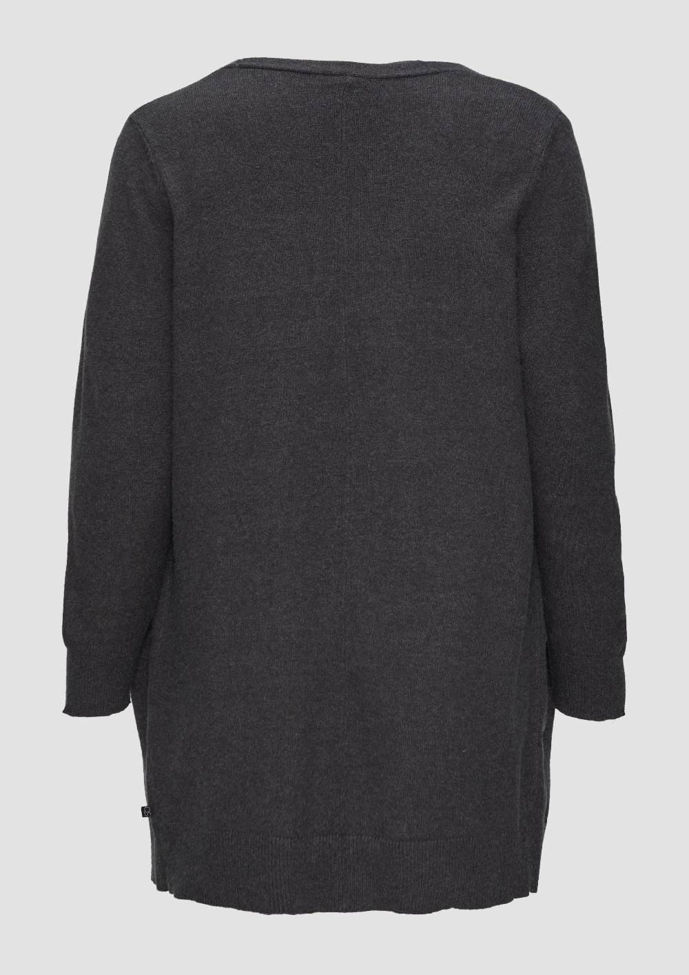 s.Oliver Lange Strickjacke aus Viskosemix Vierteljährliche Förderung