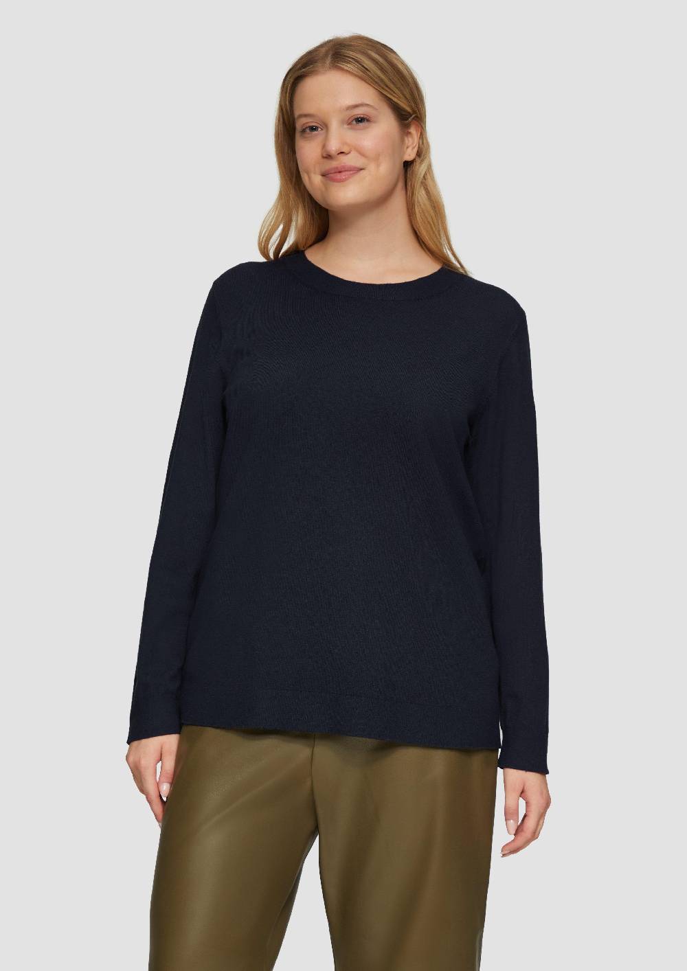 s.Oliver Strickpullover mit Rundhalsausschnitt Nur noch ein Tag übrig