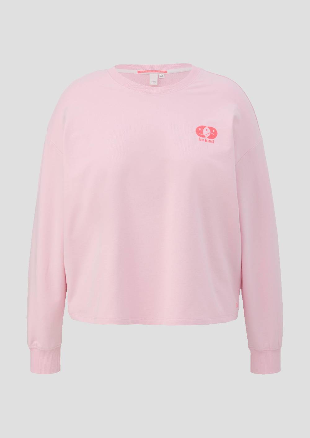 s.Oliver Sweatshirt im Boxy Cut mit Rückenprint 50% Rabatt mit kostenlosem Versand