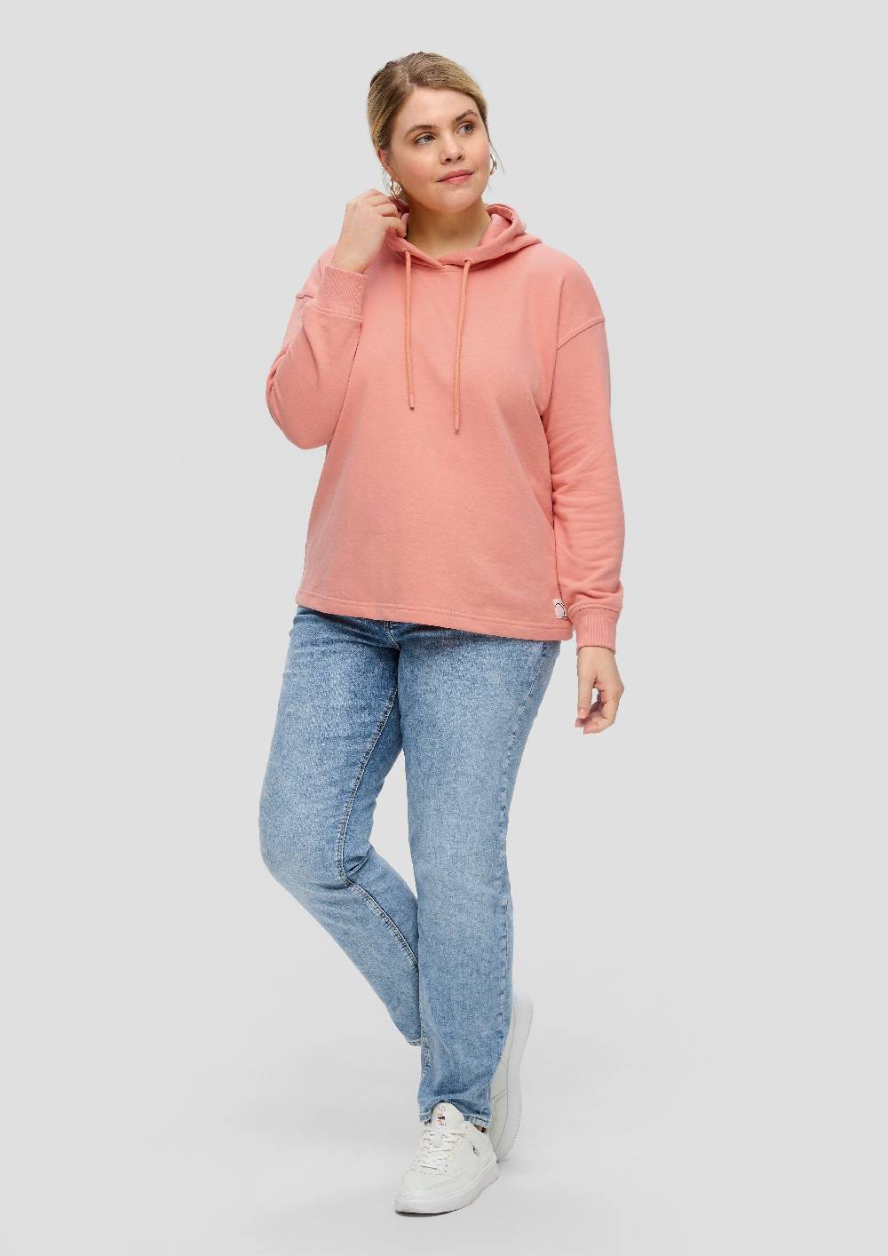 s.Oliver Kapuzensweatshirt mit überschnittener Schulter Kostenloser Versand international