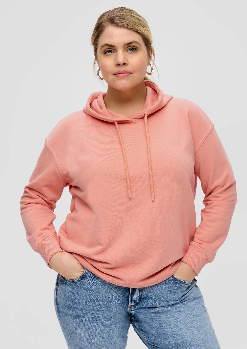 s.Oliver Kapuzensweatshirt mit überschnittener Schulter Kostenloser Versand international