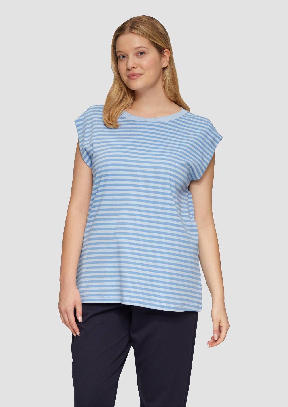 s.Oliver Gestreiftes Shirt im Relaxed Fit aus Interlock-Jersey Begrenzt auf 3 Tage