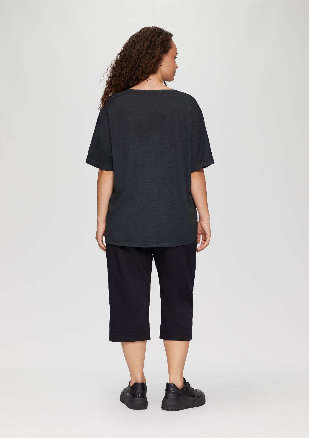 s.Oliver Oversize-Shirt mit Rundhalsausschnitt und Frontprint Im Verkauf