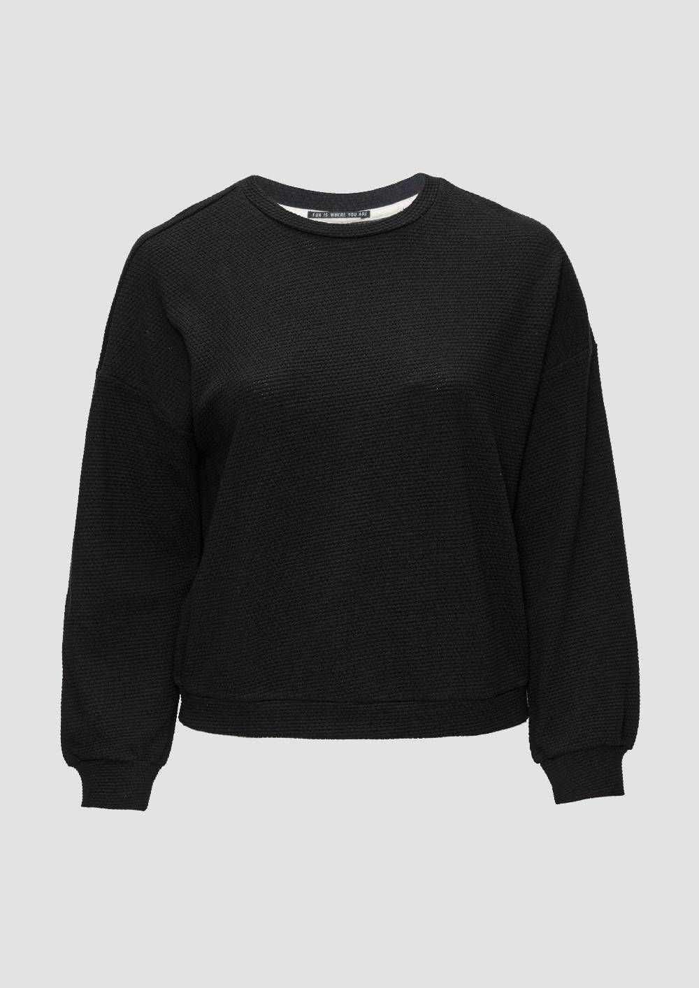 s.Oliver Loose Fit-Sweatshirt mit Struktur Limitierter Zeitrabatt