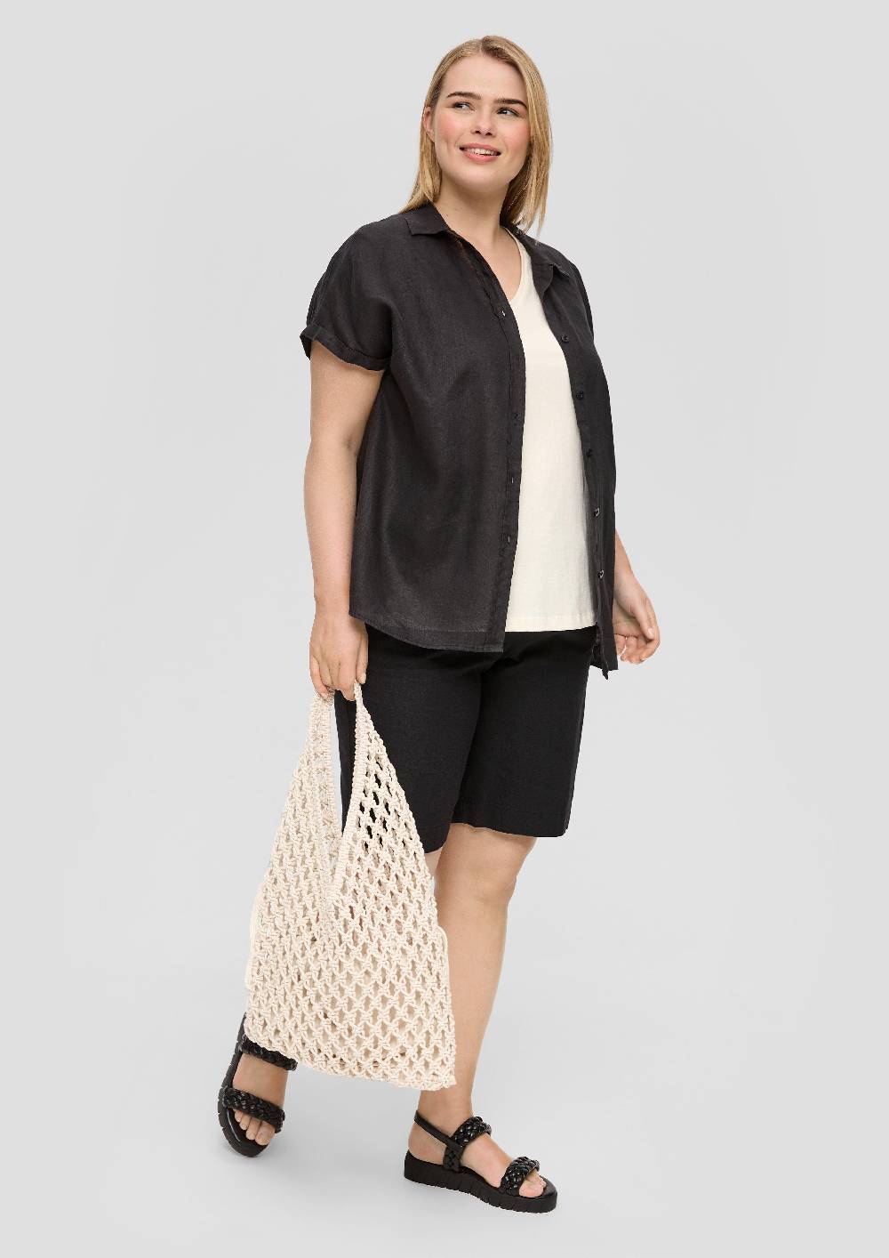 s.Oliver Shorts aus Leinenmix Begrenztes Angebot
