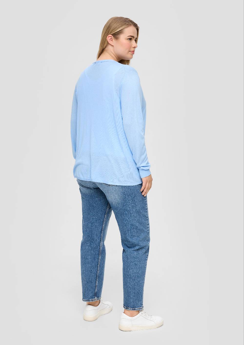 s.Oliver Strickjacke aus Viskose-Stretch mit Rippbündchen Online Shopping
