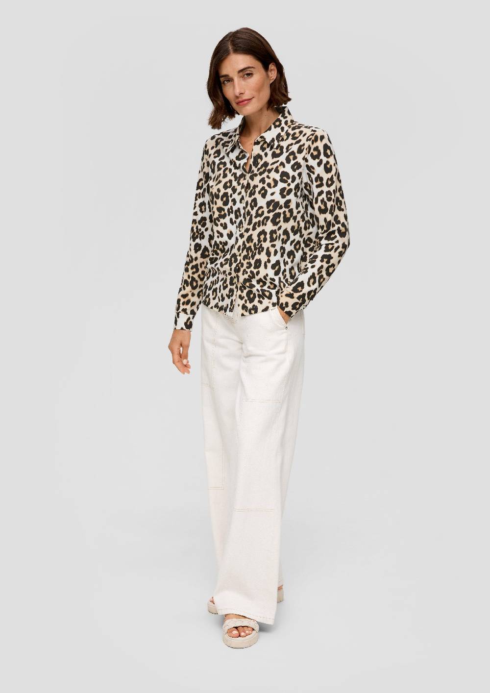 s.Oliver Hemdbluse aus Jersey Saisonschlussverkauf