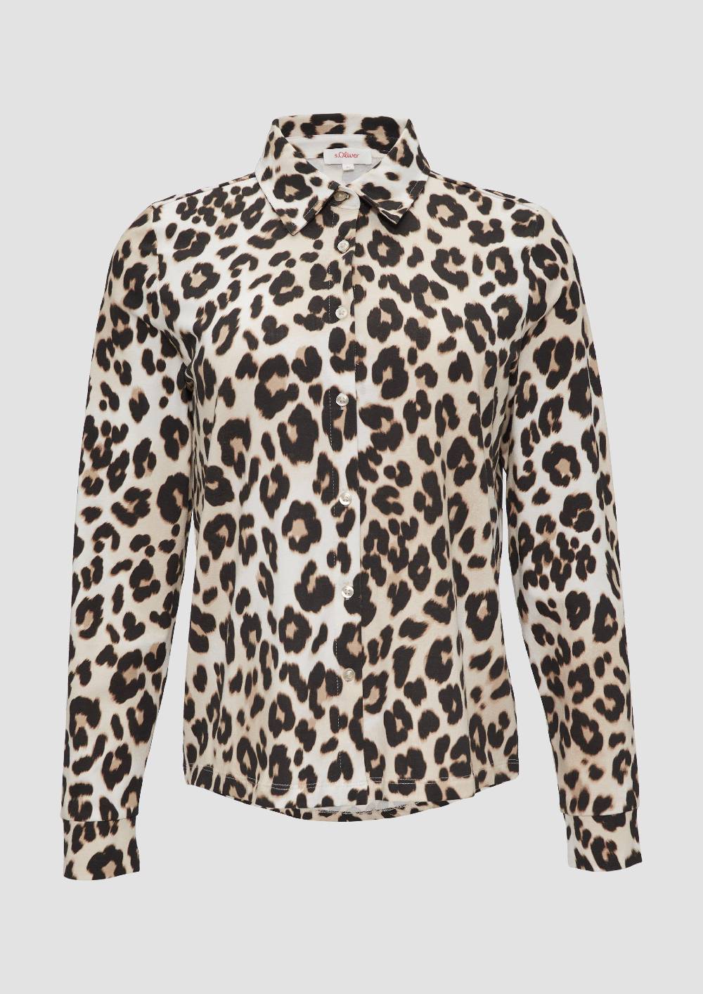 s.Oliver Hemdbluse aus Jersey Saisonschlussverkauf