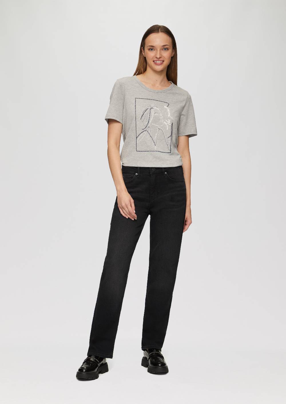 s.Oliver Jeans Karolin / Regular Fit / Mid Rise / Straight Leg Zeitlich begrenztes Angebot