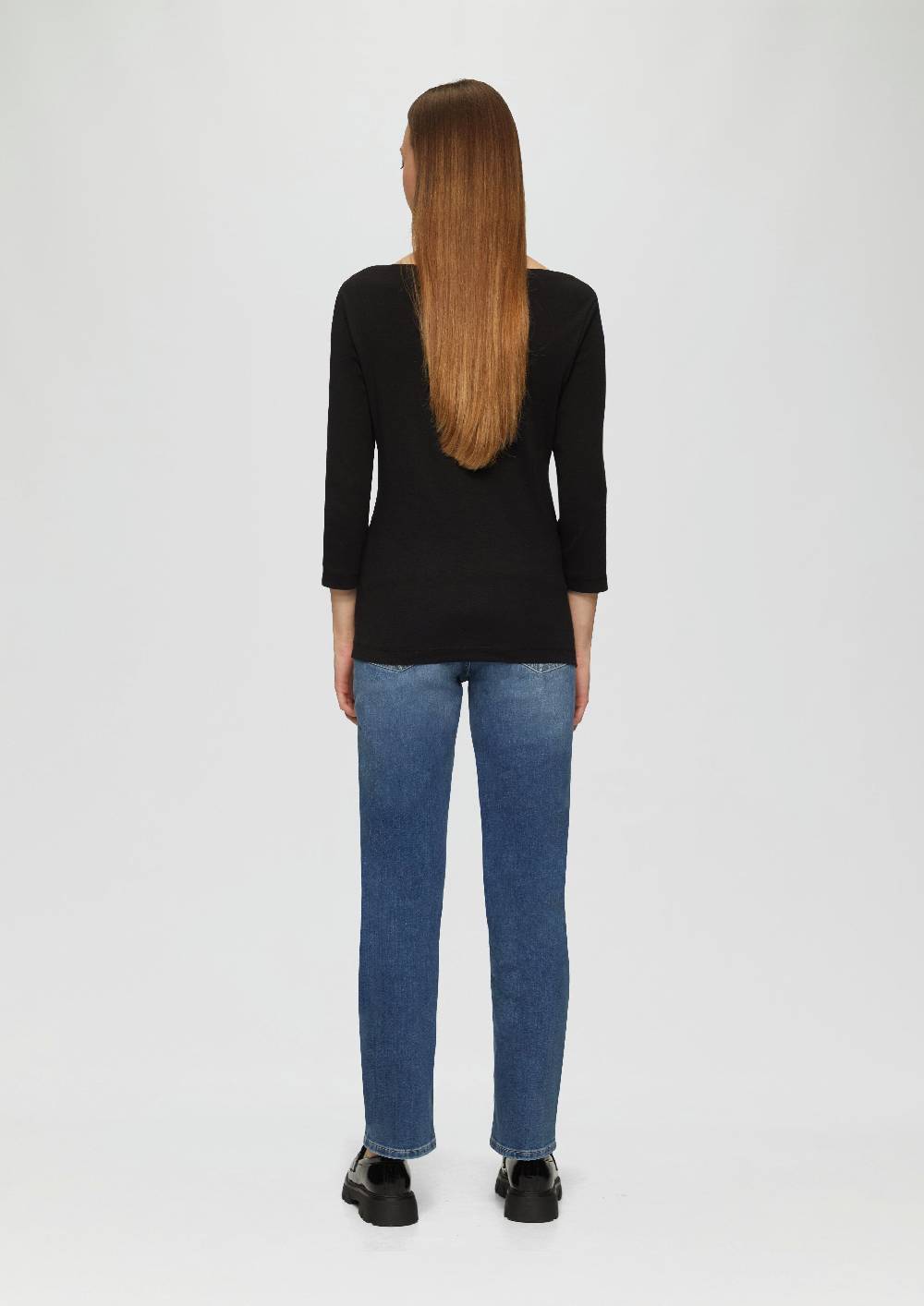 s.Oliver T-Shirt mit 3/4-Arm und U-Boot Ausschnitt Große Rabatte