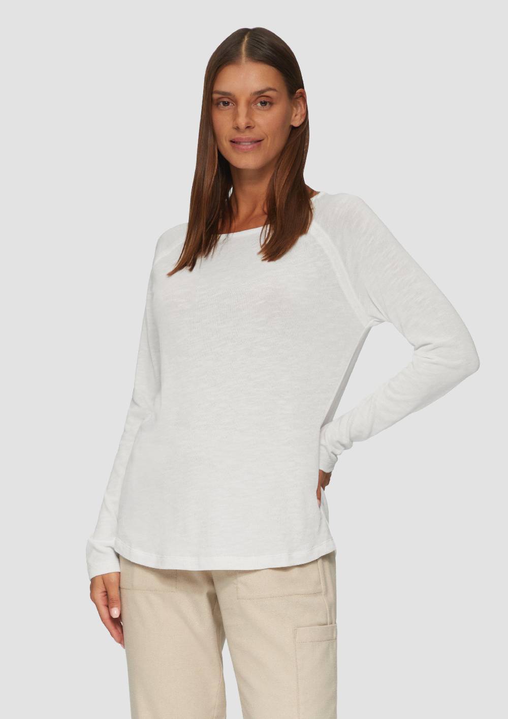 s.Oliver Langarmshirt mit Flammgarnstruktur und Raglanärmeln Tägliche Deals