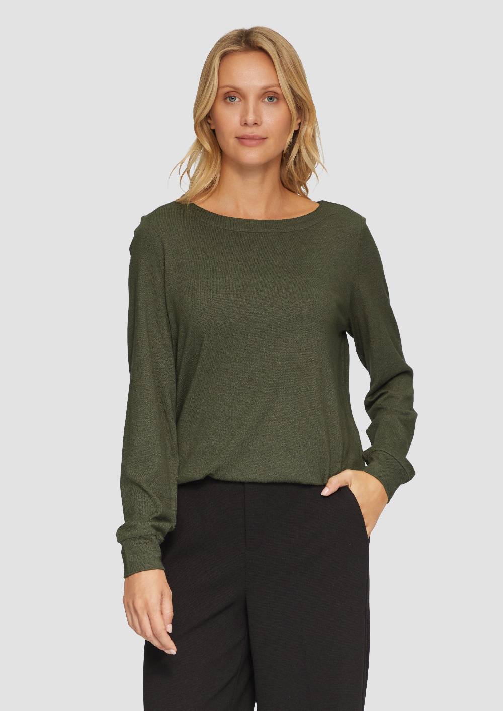 s.Oliver Weicher Longsleeve aus Jerseystrick Sonderangebote