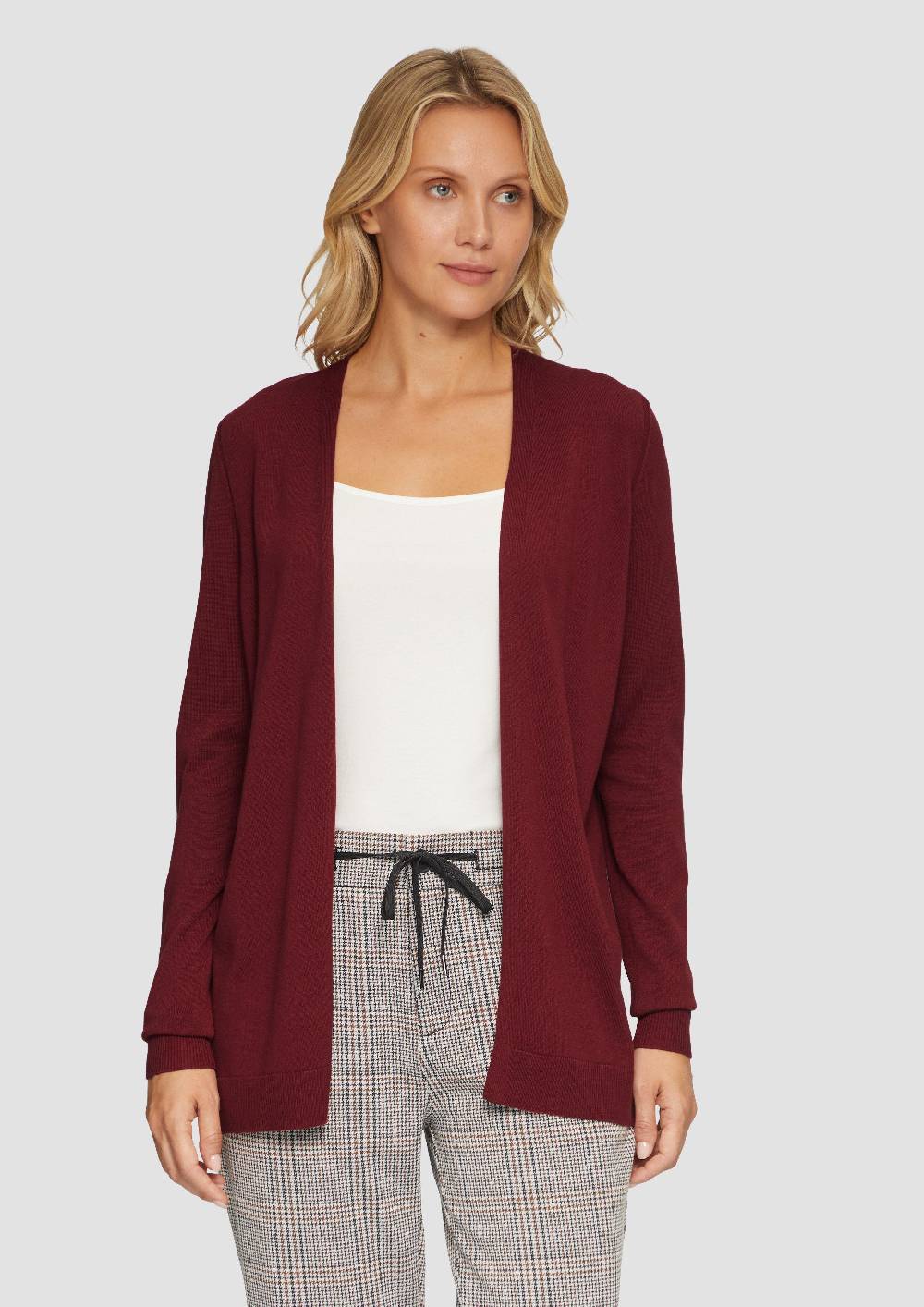 s.Oliver Cardigan aus Viskose-Baumwollmix Tiefpreis