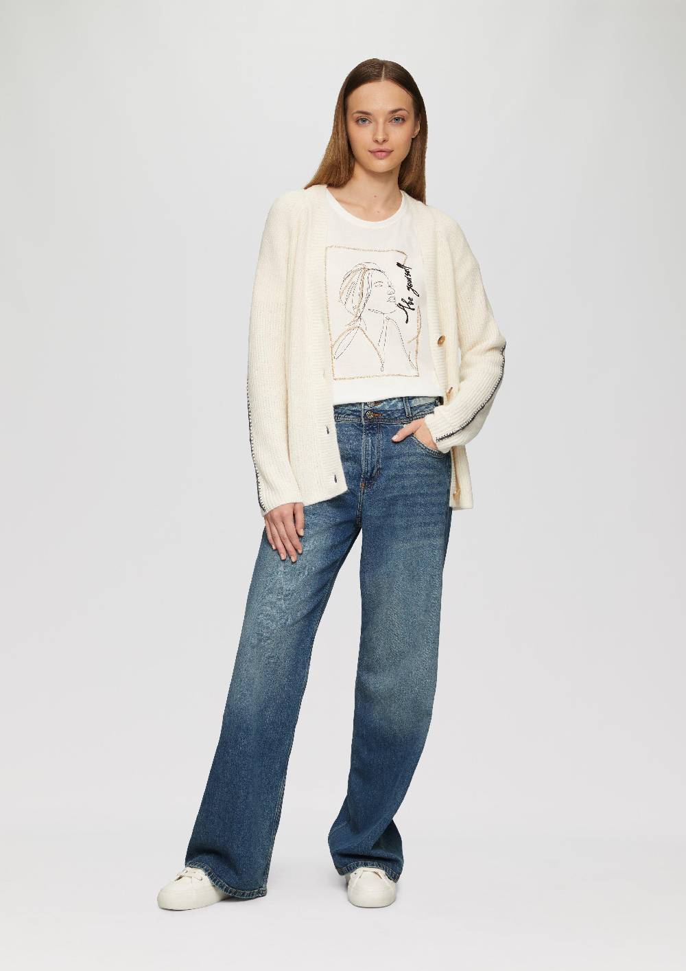 s.Oliver Jeans Suri / Regular Fit / High Rise / Wide Leg Super Sparpreis