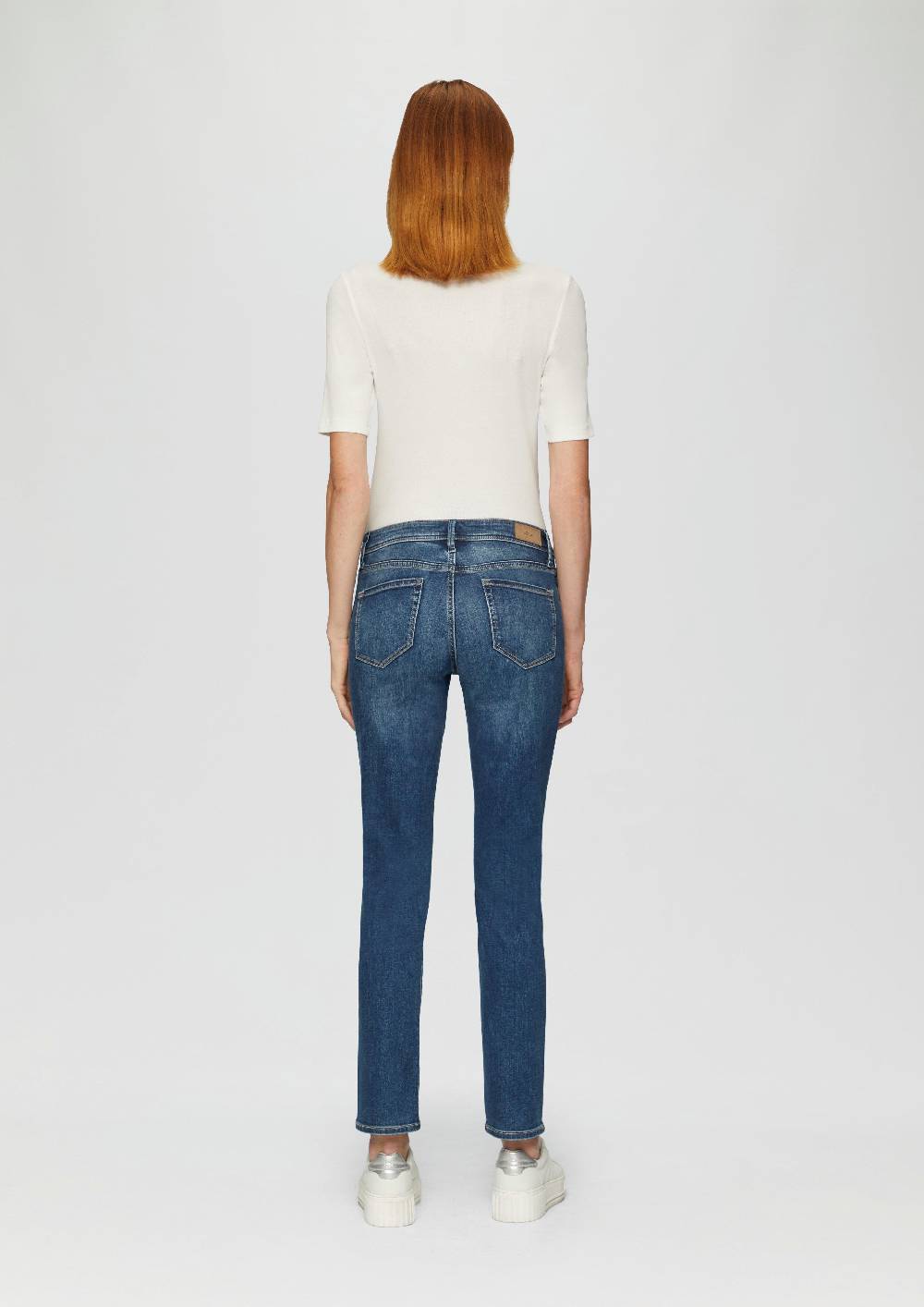 s.Oliver Jeans Betsy / Slim Fit / Mid Rise / Slim Leg / mit Zipp-Detail Kostenlose Rückgabe