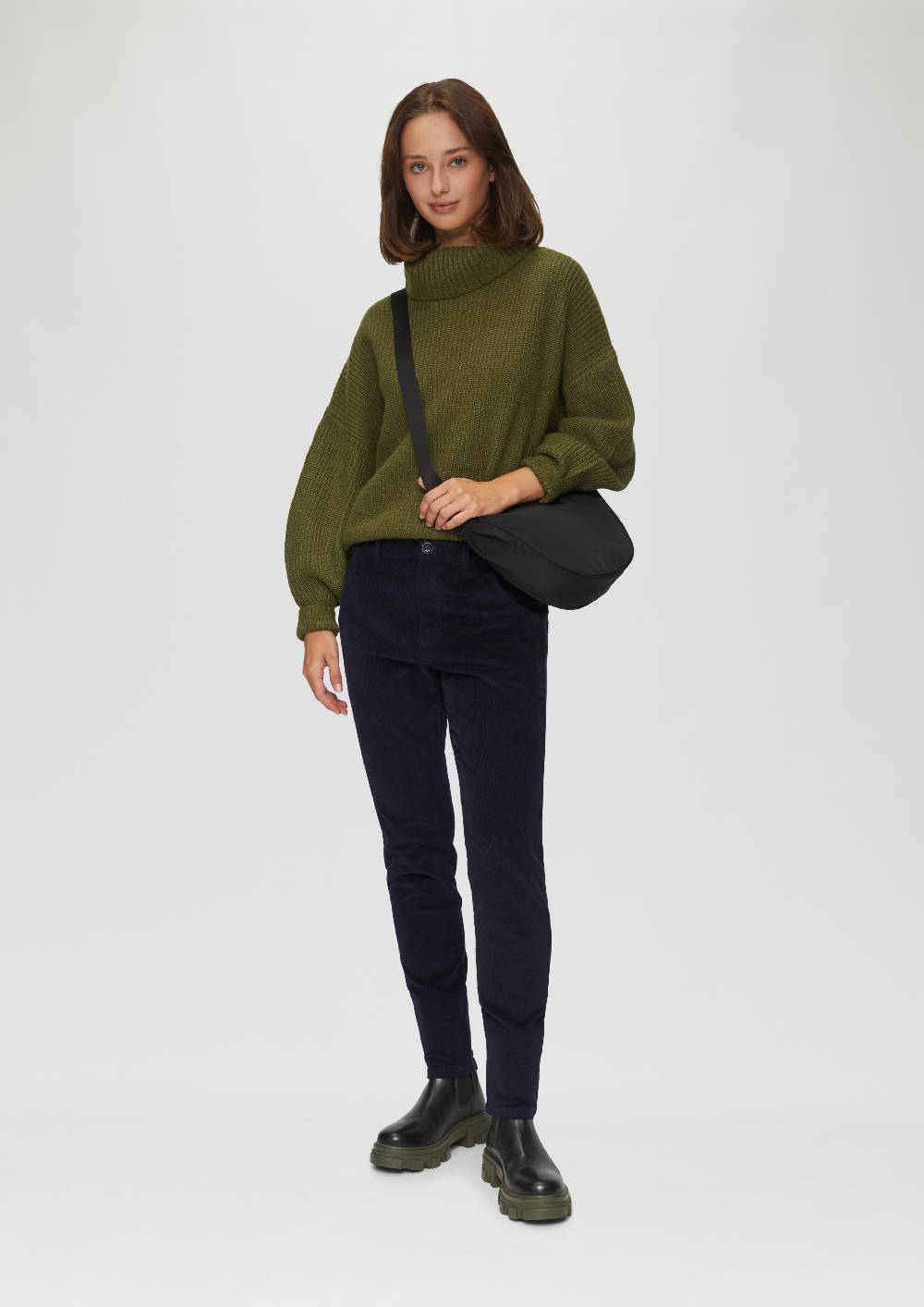 s.Oliver Oversized Rollkragenpullover mit weiten Ärmeln Bis zu 60% Rabatt