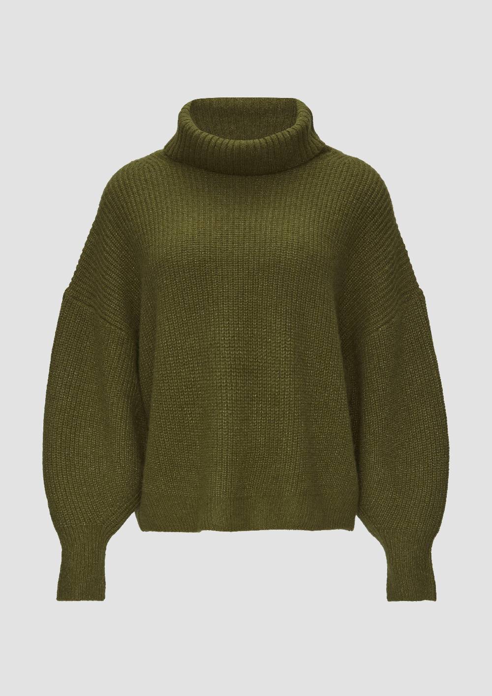 s.Oliver Oversized Rollkragenpullover mit weiten Ärmeln Bis zu 60% Rabatt