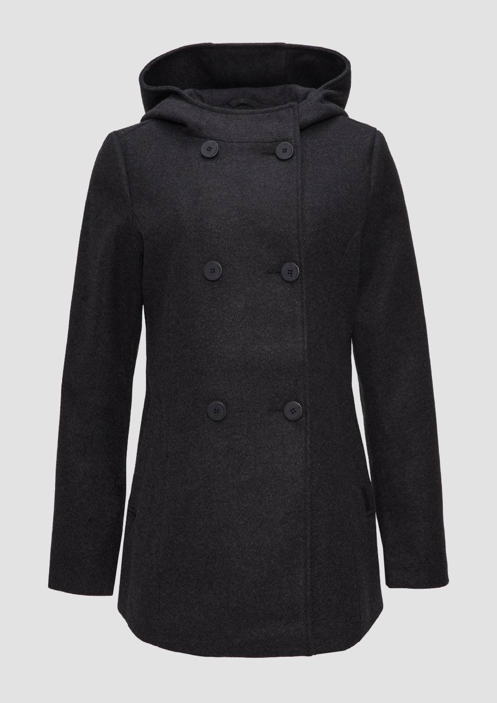 s.Oliver Jacke mit Kapuze in Wolloptik Nur für heute