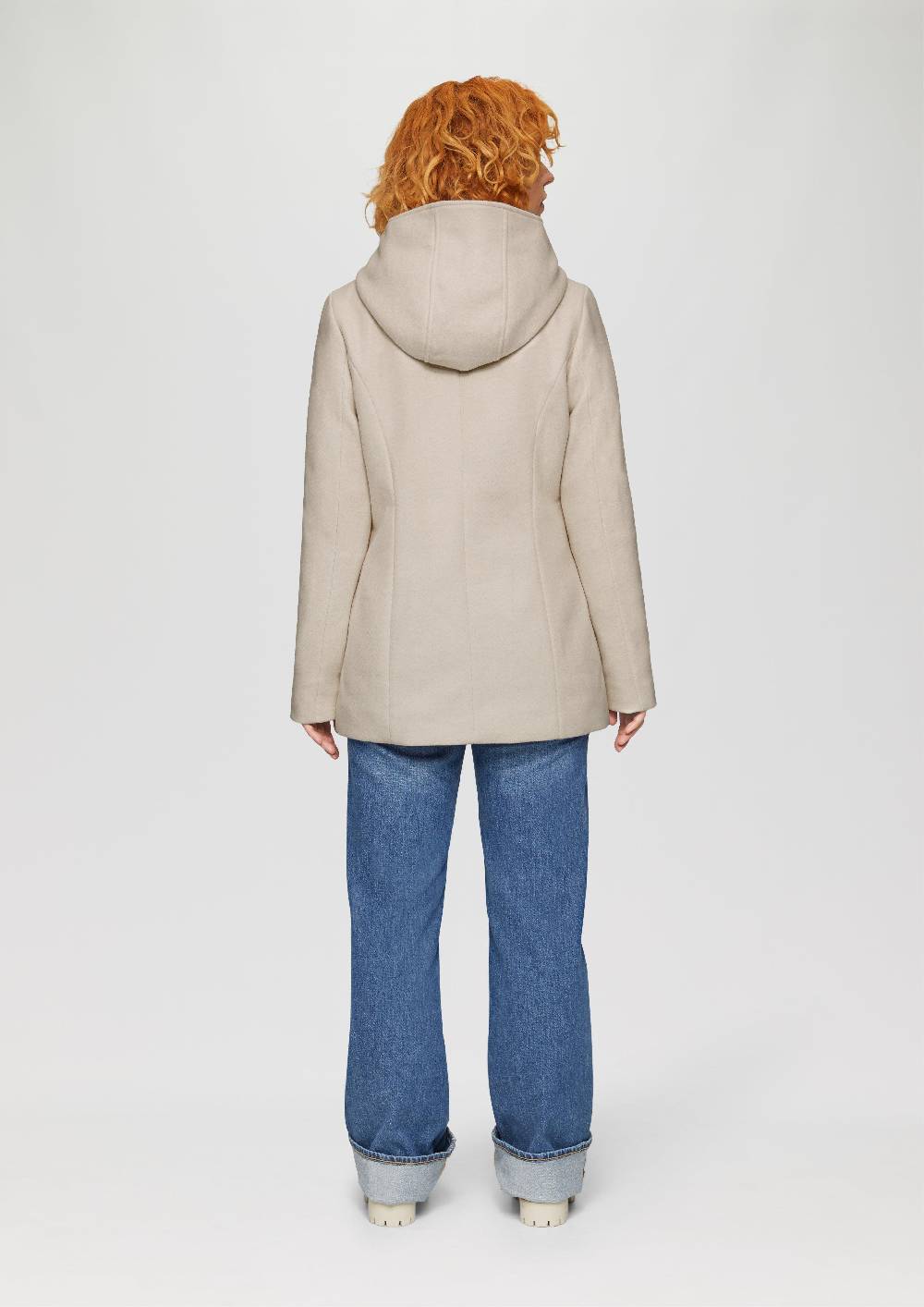 s.Oliver Jacke mit Kapuze in Wolloptik Sonderangebot der Fabrik