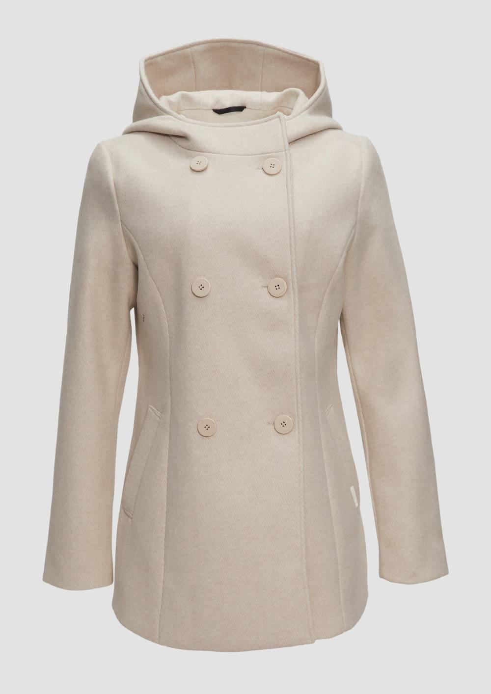 s.Oliver Jacke mit Kapuze in Wolloptik Sonderangebot der Fabrik