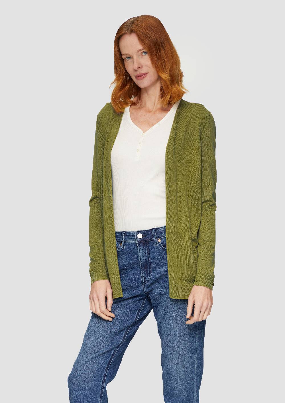s.Oliver Cardigan aus Viskose-Baumwollmix Super Rabatt