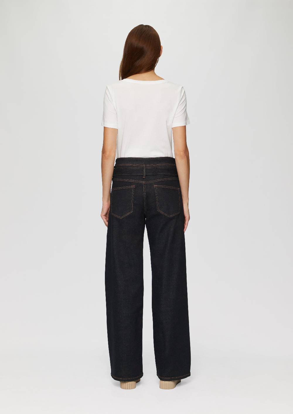 s.Oliver Jeans Suri/Regular Fit/High Rise/Wide Leg / mit Textilgürtel Black Friday Preise