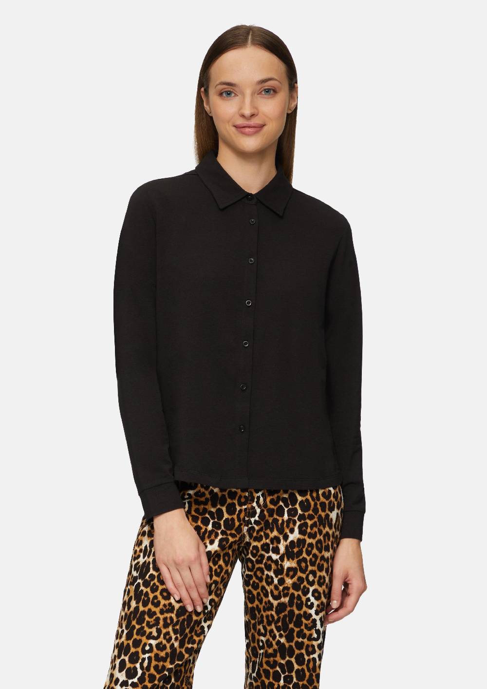 s.Oliver Hemdbluse aus Jersey 50% Rabatt für begrenzte Zeit