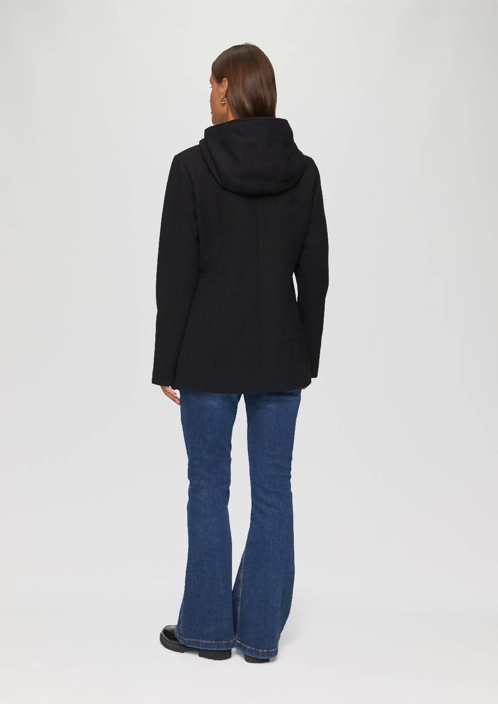 s.Oliver Jacke mit Kapuze in Wolloptik Auslauf