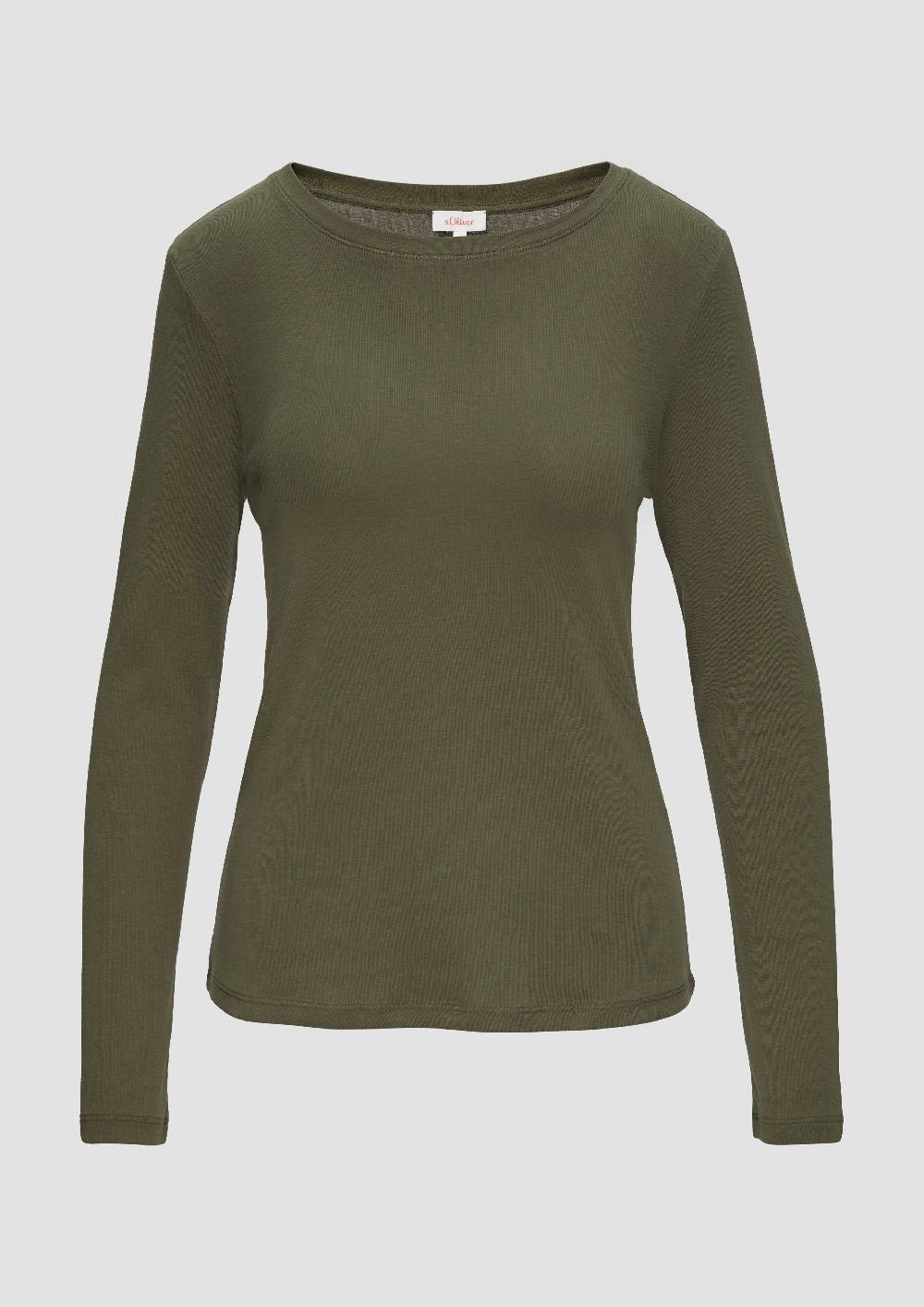 s.Oliver Langarm-Shirt im Slim Fit Verkauf