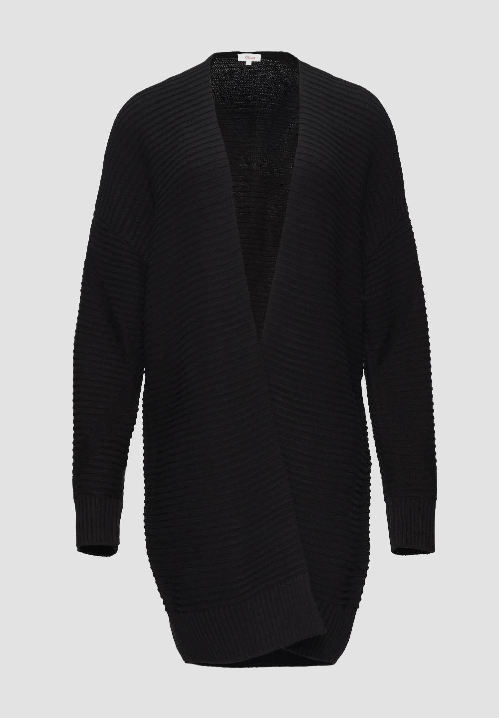 s.Oliver Strickjacke im Oversize-Look mit Ottoman-Struktur Fabrikverkauf