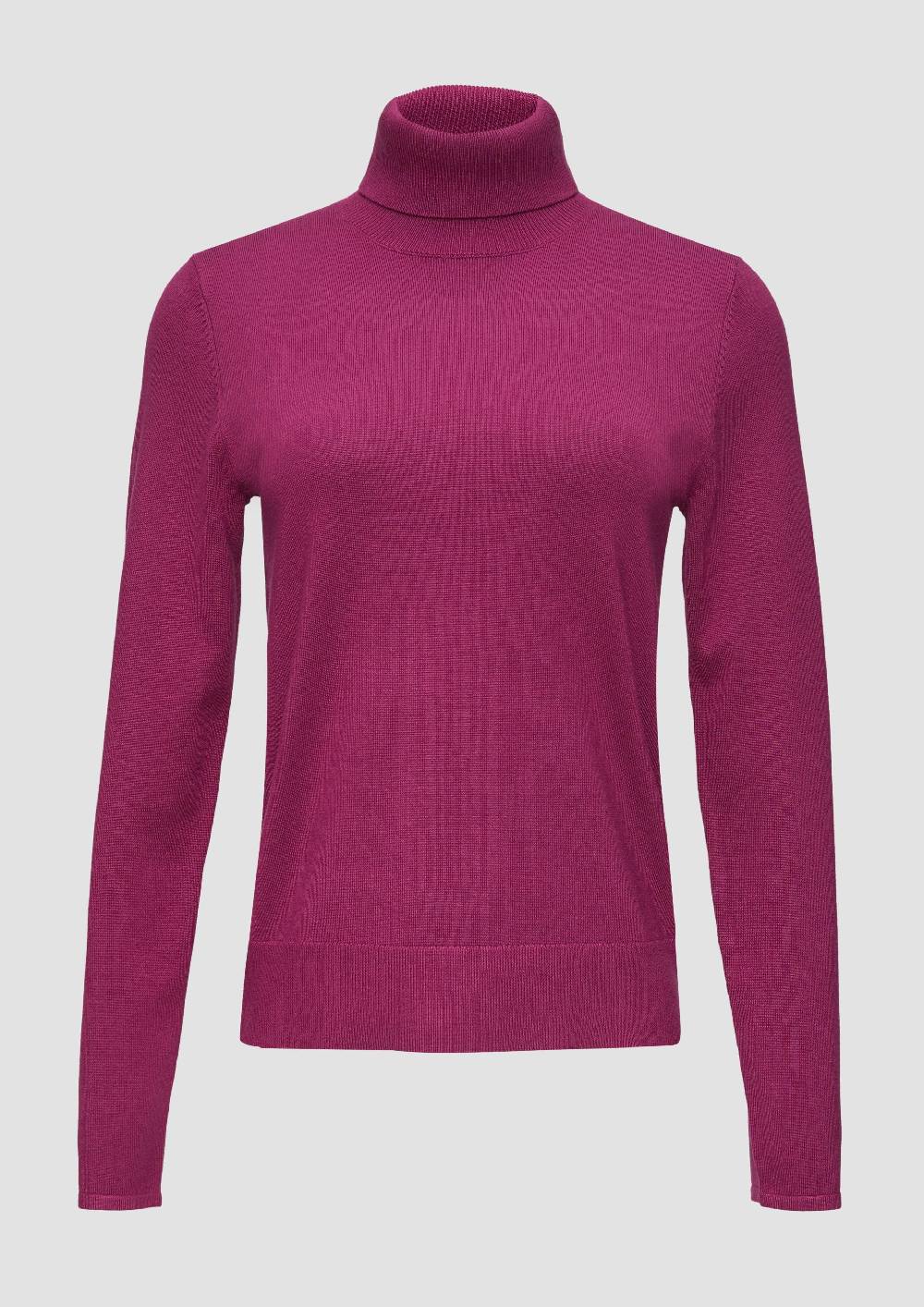 s.Oliver Feiner Rollkragenpullover aus Viskosemix Meist gekauft