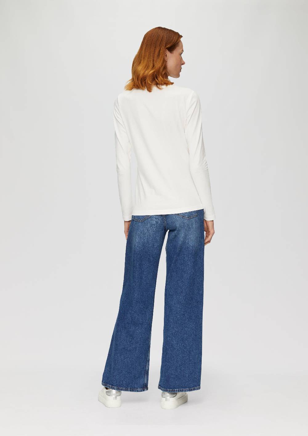s.Oliver Longsleeve aus Baumwollstretch Fabrik Onlineshop