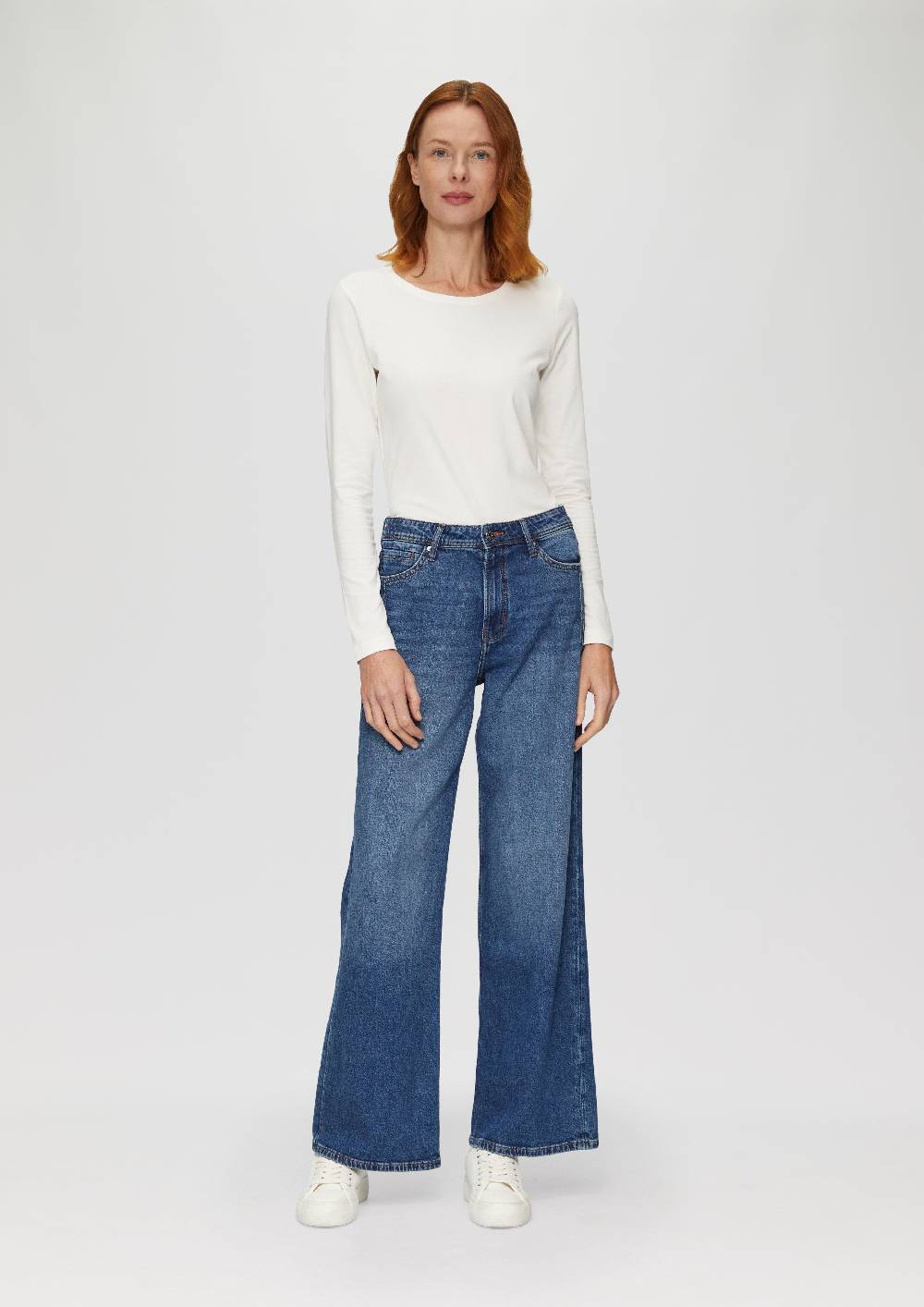s.Oliver Longsleeve aus Baumwollstretch Fabrik Onlineshop