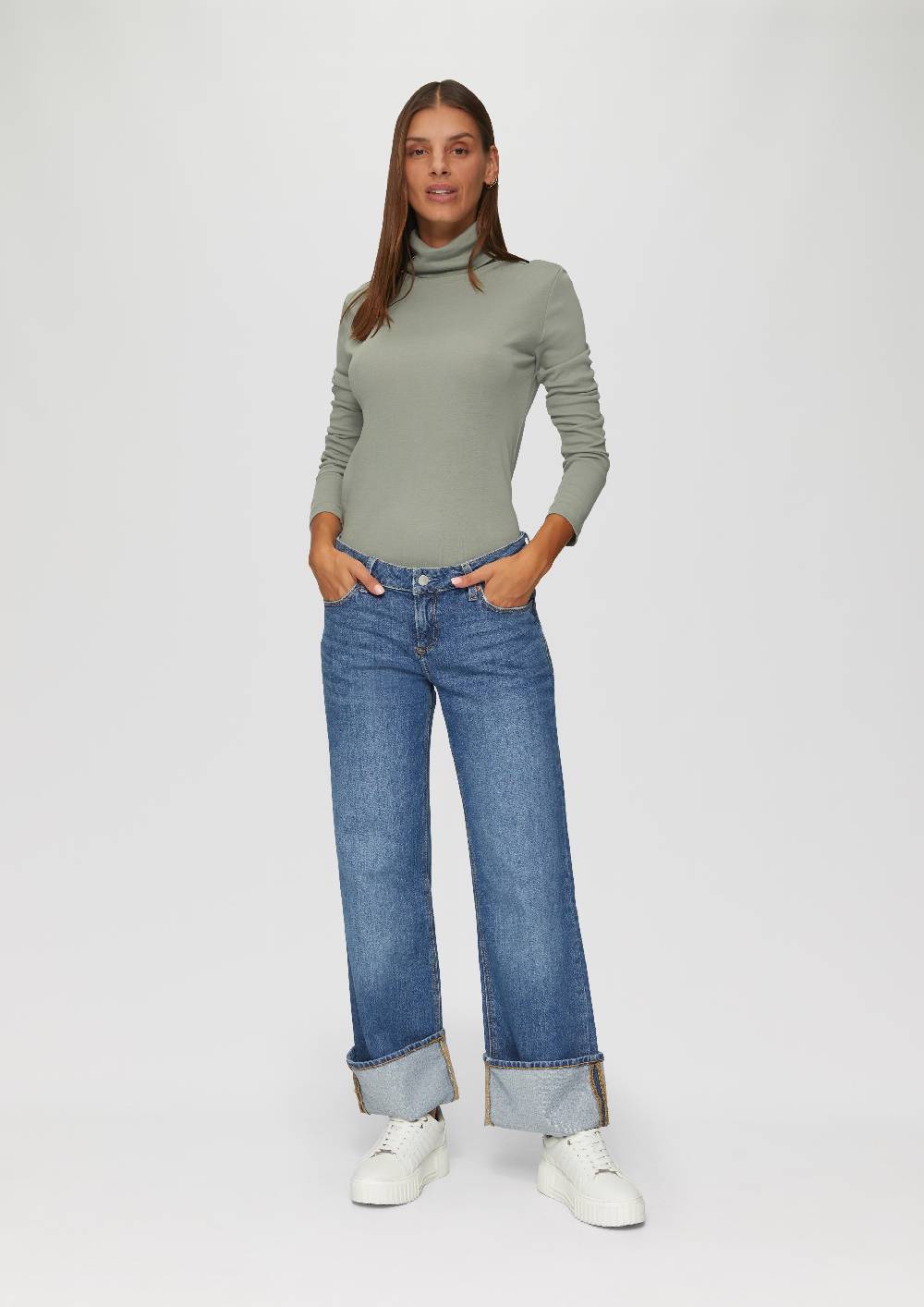 s.Oliver Langarmshirt mit Rollkragen Fabrikpreis