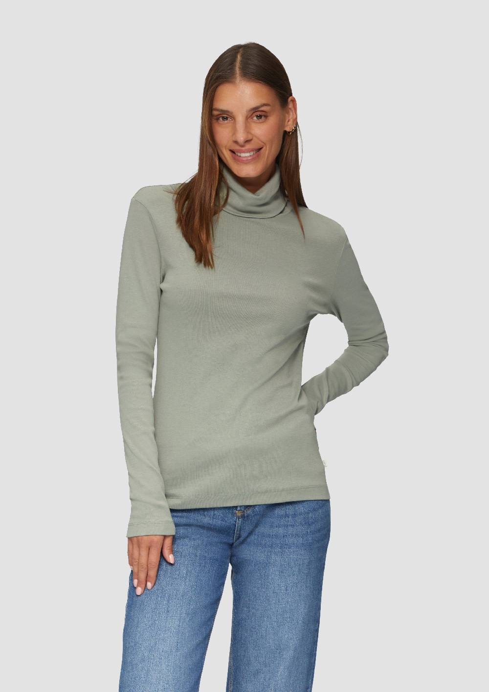 s.Oliver Langarmshirt mit Rollkragen Fabrikpreis