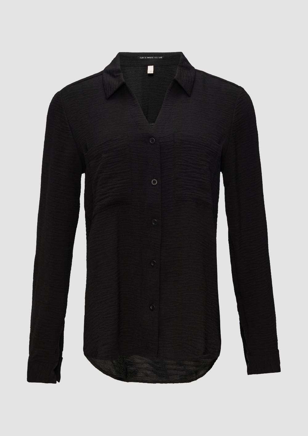 s.Oliver Crêpe-Bluse mit Brusttaschen Sonderangebot
