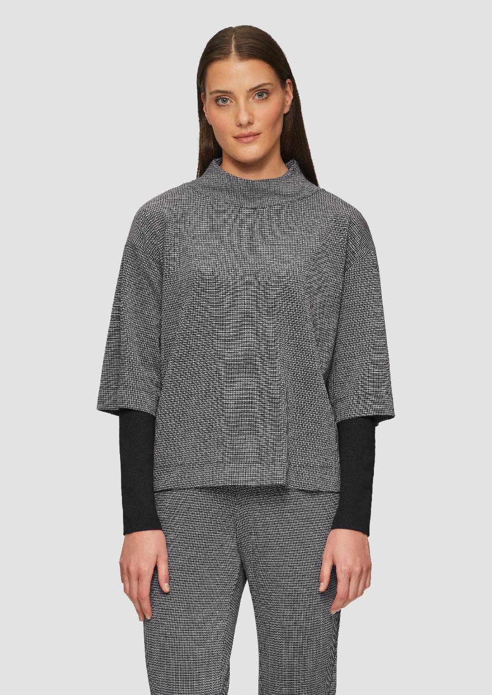 s.Oliver Relaxtes Sweatshirt im Layering-Look Online Shopping