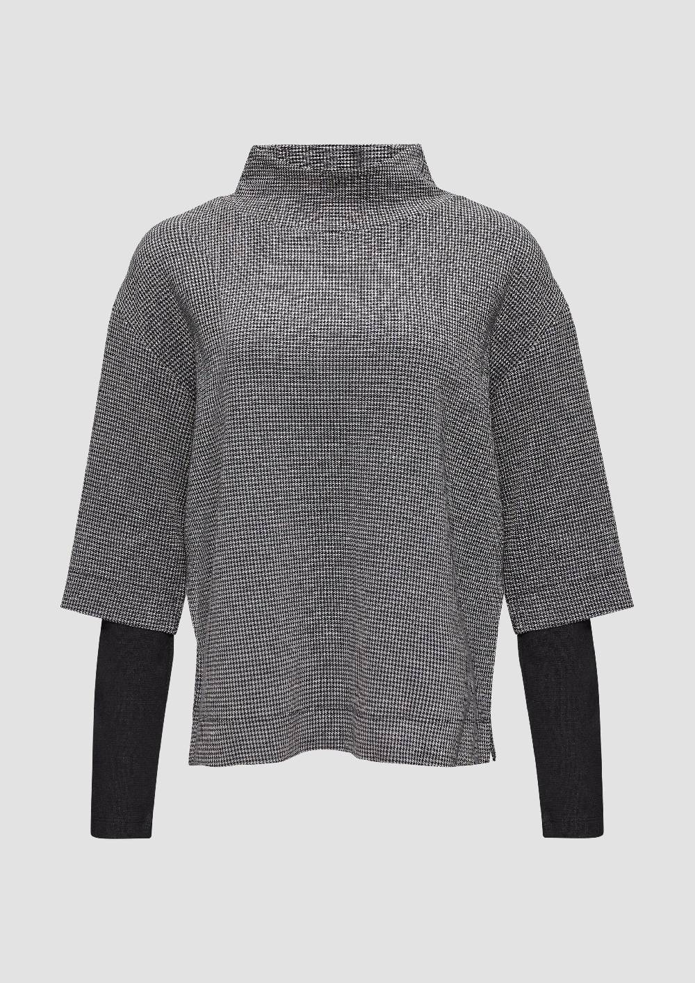 s.Oliver Relaxtes Sweatshirt im Layering-Look Online Shopping