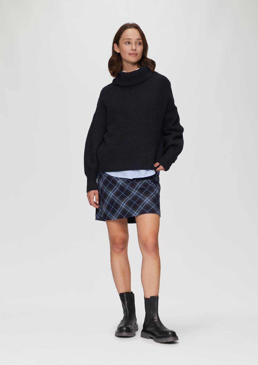 s.Oliver Oversized Rollkragenpullover mit weiten Ärmeln Black Friday